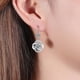 thumbnail image 5 of Pendientes Con Tachuelas De Diamantes, Pendientes Largos Creativos De Cuatro Hojas, Ganchos Para Las Orejas, Joyería Para Mujer, Regalos De Cumpleaños Y Navidad Para Mujeres Y Niñas Monstrate AP006754-01, 5 of 6