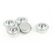 5 Pieces Silver Tone 14mm 0.55" Diameter Ball Transfer Unit Radial Mount Bearing