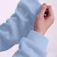 thumbnail image 6 of Valora Women Fashion Outfit Women's Trousers Suit 1 | Womens Fashion 2 Piece Outfits Long Sleeve Sweatsuits Sets Half Zip Sweatshirts With Joggers Sweatpants Light Blue 2XL, 6 of 7