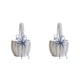 thumbnail image 4 of Matsuzay Cesta de boda con lazo, diseño Simple, portador de anillo para niñas, soporte de flor de diamantes de imitación, contenedor de Azul 2Conjunto, 4 of 6
