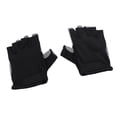 thumbnail image 1 of SHOCK ABSORBING BREATHABLE HALF FINGER CYCLING GLOVES FOR MOUNTAIN ROAD BIKING BLACK, 1 of 7