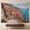 A, variant on XaaKee Tapestry Wall Hanging, Italian Village Sea View Mural With Climbing Roses, High-Quality Polyester Large Tapestry, 60x40Inch