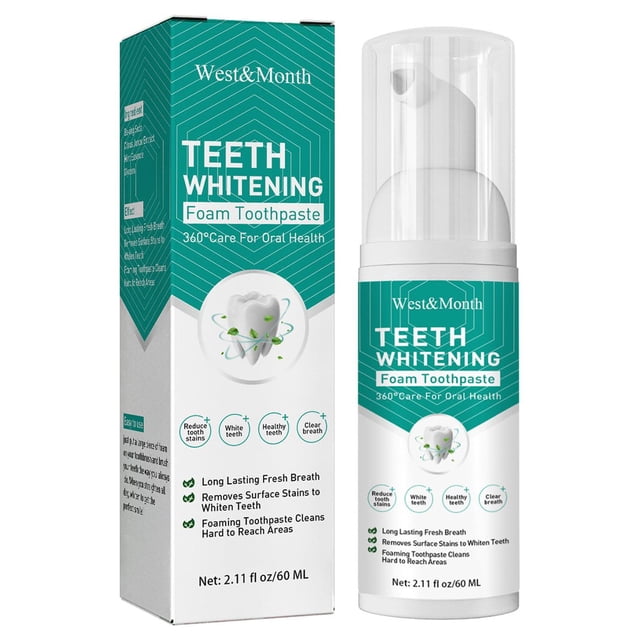 Toothpaste Whitening Toothpaste Sensitive Toothpaste Fluoride Free Toothpaste Travel Size Hot Sale 1Pc Toothpaste Cleansing Foam, 60ml Baking Toothpaste, Intensive Stain Removal Toothpaste