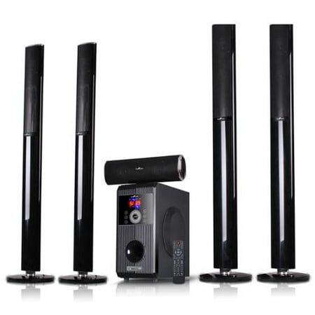 beFree Sound BFS-910 5.1 Channel Surround Sound Bluetooth Stand Speaker (Best Computer 5.1 Speaker System)