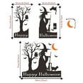 Glow in The Dark for Ceiling Witch Owl Bat Orange Curved Moon Wall