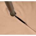 thumbnail image 3 of Vargottam Indoor/OutdoorTablecloth58" x 58" Inch Square Tablecloth with Umbrella Hole & Zipper, Waterproof Patio Table Cloths, Spring/Summer Table Covers for Backyard /BBQs -Light Peach, 3 of 6