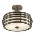 thumbnail image 2 of Aztec Lighting  Contemporary 2-light Olde Bronze Semi-Flush Mount, 2 of 2