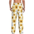 thumbnail image 7 of Salouo Sunflowers Print Pajama Pants for Men, Lounge Pants Elastic Waistband Casual Men's sleepwear Loungewear Sleep Pajama Pant -Large, 7 of 7