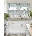 thumbnail image 5 of Blue Coastal Eucalyptus Kitchen Curtains Sets 36 Inch Length with Valance, Summer Beach Starfish Swag Valances and Tiers Curtain Set Drapes Swag Curtains for Living Room, Bathroom, Bedroom, Cafe, 5 of 6