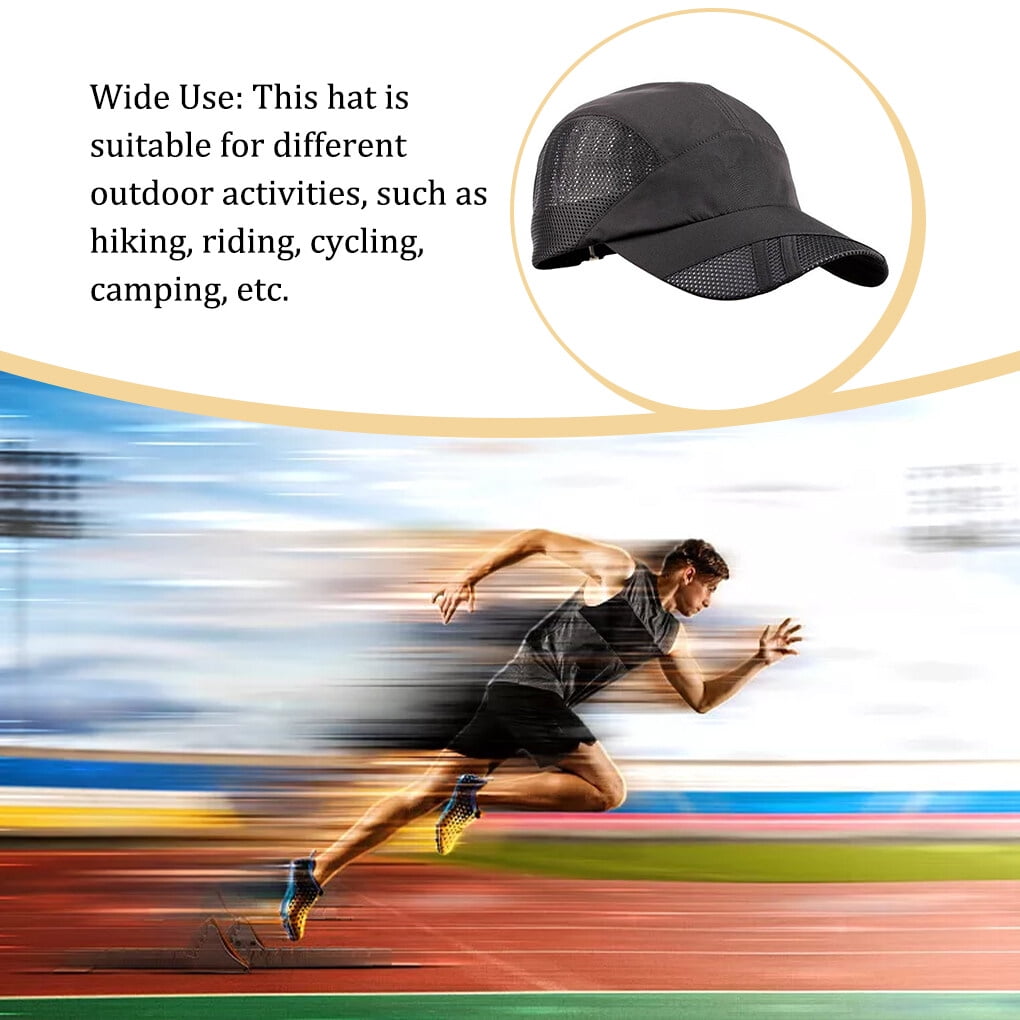 ZARSIO Breathable Mesh Baseball Cap - Adjustable Quick Dry Sports Hat For Summer, Gray - View #4