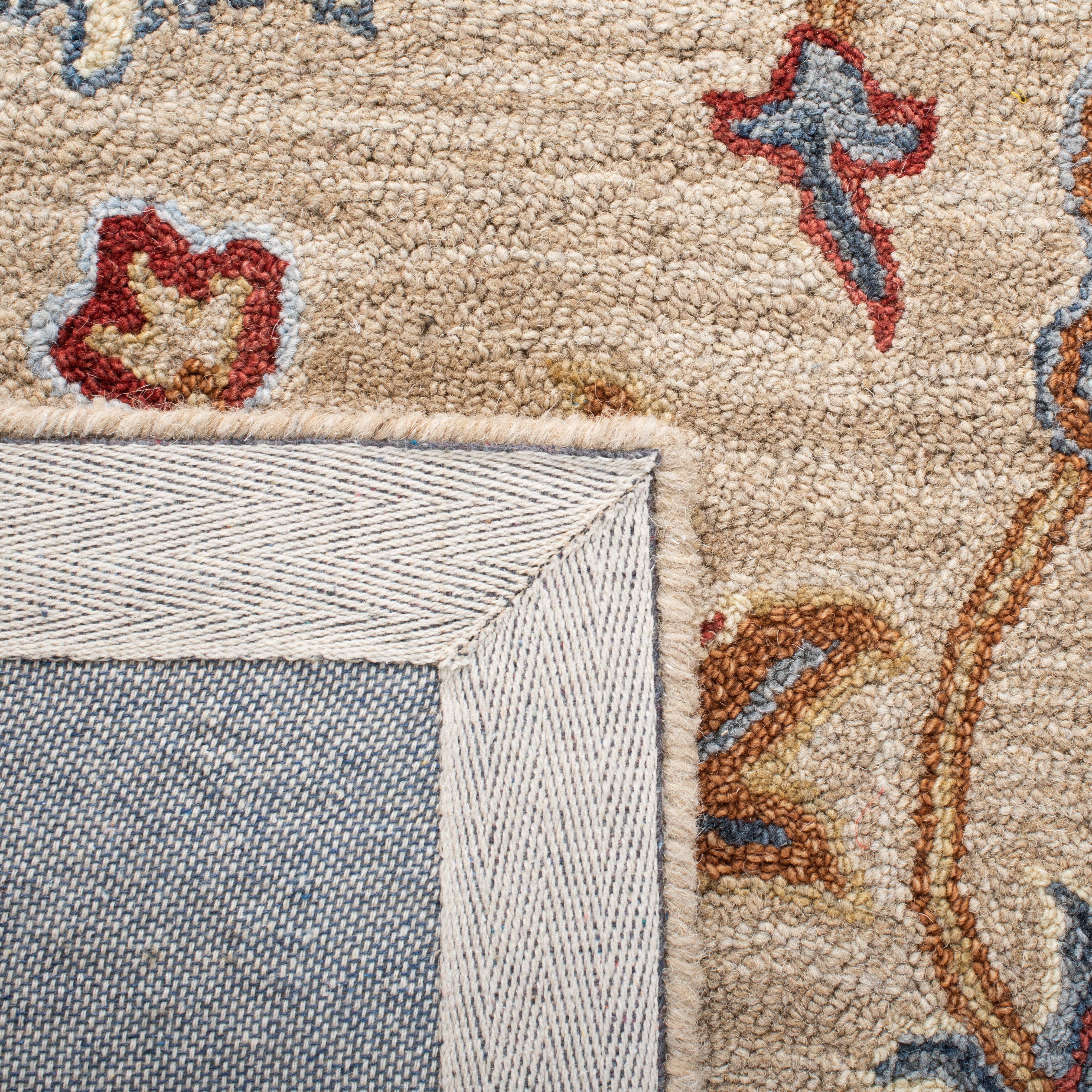 Safavieh Heritage Luvina Floral Wool Area Rug, Brown/Beige, 6' x 6' Square
