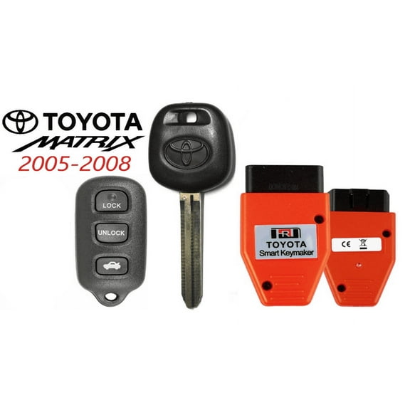 Toyota MATRIX 05-08 44D DOT Chip Key   4 Button Remote GQ43VT14T   Programmer VLS