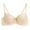Beige, variant on Womens Sexy Lace Steel Ring Bra Push High Seamless Gathering Massage Bra Breathable Thin Bra Adjustable Push-up Bra Plus size