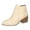 White, variant on Women's Chelsea Dress Boots Trendy Casual Leather Patchwork Chunky Block High Heels Short Dressy Ankle Booties for Ladies Fall Winter