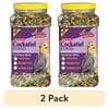 (2 pack) 3-D Pet Products Premium Cockatiel Bird Food Seeds, with Probiotics, 4.5 lb. Stay Fresh Jar