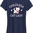 thumbnail image 3 of Instant Message - Childless Cat Lady Kitten - Women's Short Sleeve Graphic T-Shirt, 3 of 6