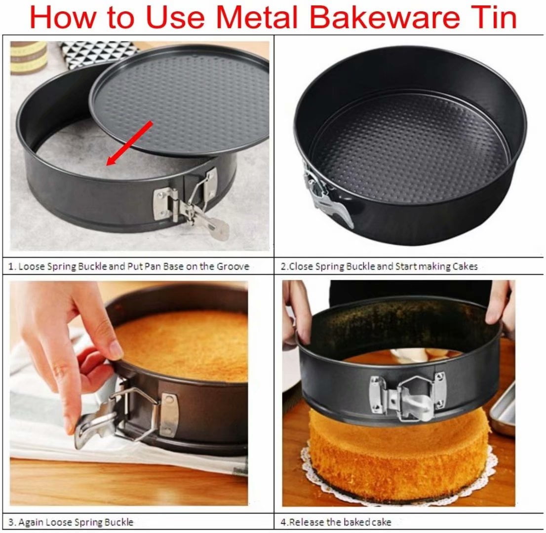 Cake Pan (4 7 ) - Round Nonstick Baking Pans Spring Form For Cheesecake,  Tier Wedding Cakes, And More - Removable Bottom, Leakproof Bakeware Sets,  Household Cake Baking Pan - Temu Mexico