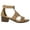 Tan, variant on Gilian-1 Women's Open Toe Laser Cutout Chunky Heel Ankle Strap Vegan Suede Sandals BLUSH 9