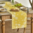 thumbnail image 4 of Sm:)e Yellow Bloom Flowers Butterfly Spring Table Runner, Kitchen Dining Table Decoration for Home Party Indoor 13x72 Inch, 4 of 7