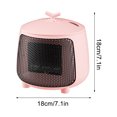 thumbnail image 3 of VOAVEKE Portable Electrics Space Heater, Safe and Quiet Ceramic Heater Fan, Office Lightweight Desk Mini Heater Camping Portable Tent Heater With Tip Over, 3 of 5