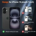 thumbnail image 6 of Apple iPhone 16 Plus Case, Clear Case, Shockproof, Compatible With MagSafe, 6 of 8