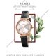 thumbnail image 5 of Reloj de mujer de cuero elegante analógico de cuarzo resistente al agua relojes de pulsera para dama niñas - negro Sincero Electrónica, 5 of 5