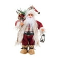 thumbnail image 1 of Figura de Papá Noel, muñeco de Papá Noel, muñeco nórdico de pie para Navidad, adorno navideño para la entrada, dormitorio, decoración de fiesta de año 30 centímetros, 1 of 8