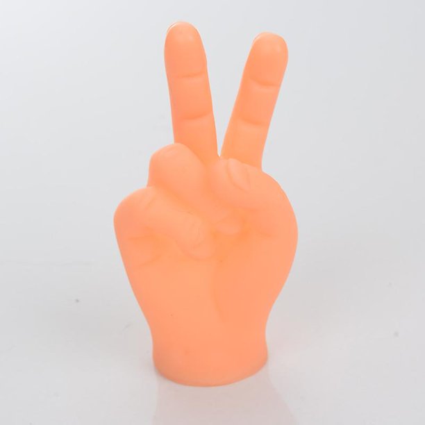 (5 piezas, v) manos pequeñas, manos pequeñas, dedo medio, marionetas de dedo pequeño, Mini juego de manos izquierda y derecha, Juguetes Rojo Verde Cocina, Decoración y Otros