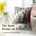 thumbnail image 5 of Christmas Tree Pillow Cover 20x20 Inch Set of 2, Rustic Red Black Plaid Xmas Tree Winter Holiday Pillow Case Cotton Cushion Covers for Living Room Bedroom Sofa Couch Car Decor, 5 of 6