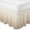 Brown, variant on Orange Yellow Ombre Bed Skirt Queen Size 16 Inch Drop, Elastic Wrap Around Bed Skirts Pleated Dust Ruffles For Twin Full Queen Cal King Base Beds, Modern Abstract Art Gradient Aesthetics