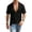 Black, variant on Mens Spread Collar Deep V-Neck Polo Shirt Casual Waffle Knit Short Sleeve Top Lightweight Breathable Textured Solid Color Summer Daily Wear Fashion Tops Black L