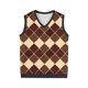 thumbnail image 3 of Camiseta sin mangas con cuello en V para hombre, estilo informal, con estampado vintage, permeable al trabajo y cuello en V., 3 of 5