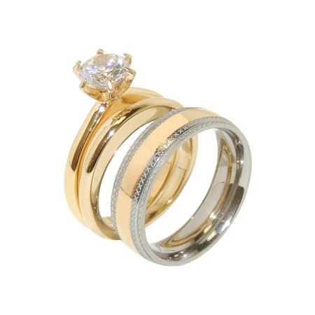 Couple Wedding Rings Set