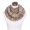 Beige, variant on Bohemian Style Three Tone Winter Knit Warm Infinity Circle Scarf