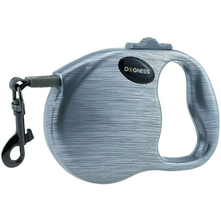 UPC: 0843775106320 | DOGNESS Retractable Dog Leash The Modern Series One Button Locking System Suitable for Kids 10 – 16 ft No Tangle Waterproof Ribbon Tape for Small Medium Large Dogs (Metal 16ft / up to 90lbs)