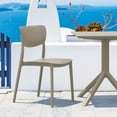 thumbnail image 2 of Luxury Commercial Living 3-Piece Taupe Brown Solid Patio Bistro Set 33", 2 of 8
