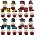 thumbnail image 3 of 5 Pack Graduation Cake Toppers Set Holiday Cake Decors Party Supplies for Kids, 3 of 14