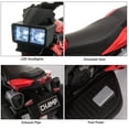 thumbnail image 6 of Aosom 6V Kids Motorcycle Toddler Ride-on Toy, High-Traction Battery-Operated Mini Electric Motorbike with Forward/Reverse Switch, Music, Headlights, Horn, Red, 6 of 9