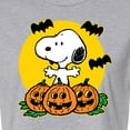 thumbnail image 3 of Peanuts - Snoopy Pumpkin Patch - Juniors Cropped Cotton Blend T-Shirt, 3 of 6