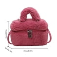 thumbnail image 3 of Mini Bolso Con Asa Superior Hombro para Mujer Mullido Correa Ajustable Felpa, 3 of 9