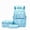 Blue, variant on Star Gradient Print Backpack 3 in 1 Set, Water Resistant Lightweight School Bookbag with Lunch Bag and Pencil Case for Elementary Students
