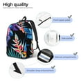 thumbnail image 5 of Balery Tropical Palm Leaves Vintage Canvas Backpack for Men and Women - Large Capacity, Durable Travel Laptop Bag for School, Work, Hiking, and Outdoor Activities, 5 of 7
