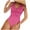 Hot Pink, variant on Lovskoo 2024 Women's One Piece Swimsuits Sleeveless Trendy Solid Color Antistripe Slim High Waist Bikini Swimsuit Blue-S
