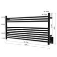 thumbnail image 7 of HEATGENE Towel Warmer 10 Bar Towel Dryer Wall-Mounted Plug-in Bath Towel Heater - Matte Black, 7 of 7