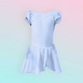 thumbnail image 4 of Kids Casual Playsuit Girls Ballet Dress Solid Color Short Sleeved Dance Dress Summer Clothes for 3 to 6 Years, 4 of 4