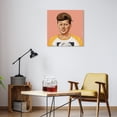 thumbnail image 5 of "Hip John Kennedy" Frameless Free Floating Reverse Printed Tempered Art Glass Wall Art, 5 of 9