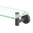 thumbnail image 1 of Gatco 4246MX Latitude II Glass Shelf, Matte Black, 1 of 1