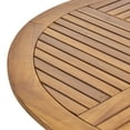 thumbnail image 6 of GDF Studio Briar Outdoor Acacia Wood Circular Dining Table, Teak, 6 of 9