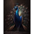 thumbnail image 4 of Maki 26x31 Black Ornate Wood Framed With Double Matting Wall Art Titled - The Showoff Ii, 4 of 6