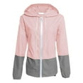 thumbnail image 2 of Musuos Women Autumn Raincoat Lightweight Waterproof Rain Jackets Hooded Windbreaker, 2 of 7